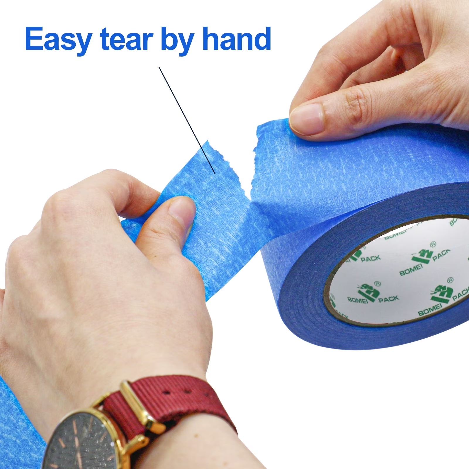 Blue Painters Tape 2 Inches X 55 Yards,Blue Masking Tape,3D Printing Tape for Painting, Crafts and DIY - Professional Grade Paint Tape, No Residue and Easy Removal