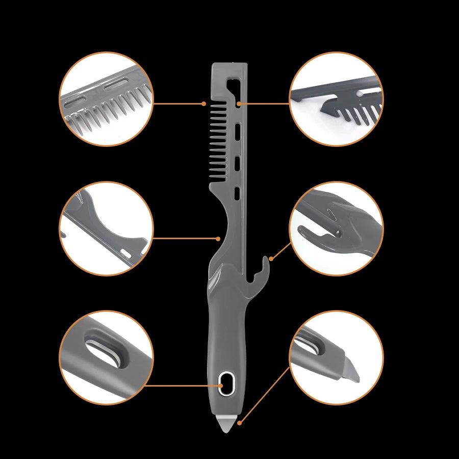 Multi-Functional Paint Cleaner, Stirrer, Can Opener, Bucket Opener, Paint Roller Scraper, Paint Brush Cleaner.