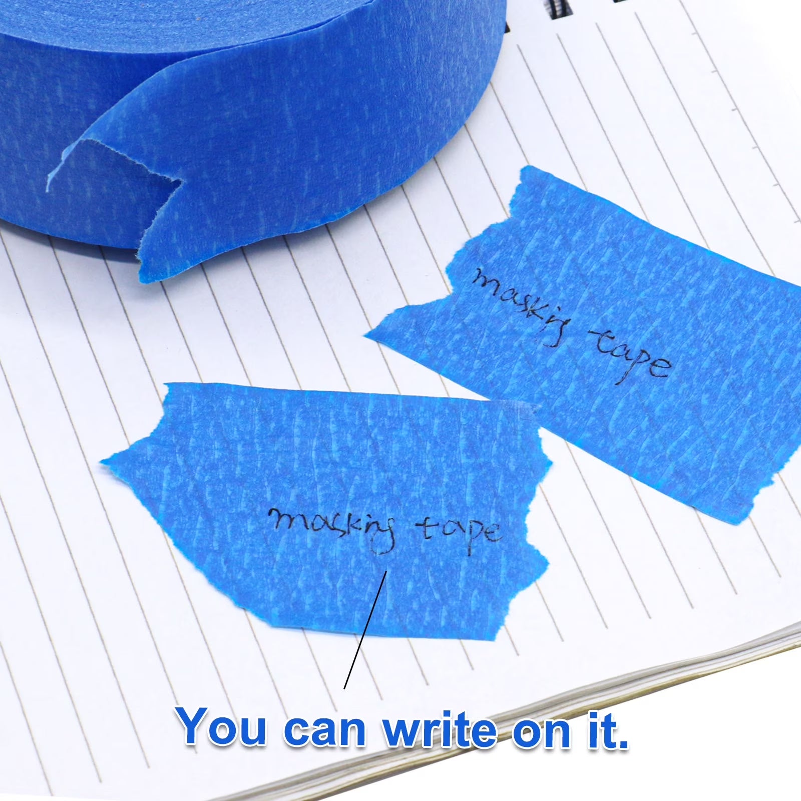 Blue Painters Tape 2 Inches X 55 Yards,Blue Masking Tape,3D Printing Tape for Painting, Crafts and DIY - Professional Grade Paint Tape, No Residue and Easy Removal
