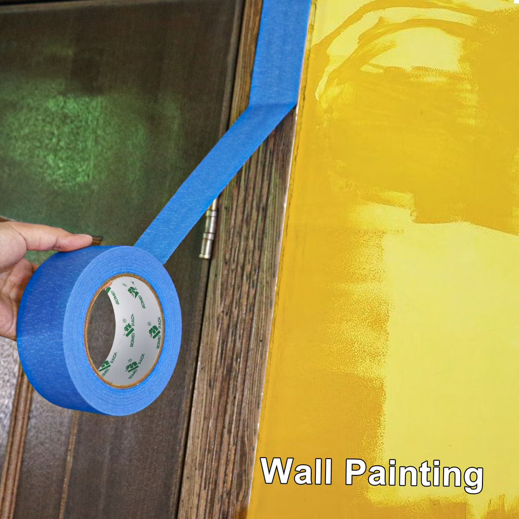 Blue Painters Tape 2 Inches X 55 Yards,Blue Masking Tape,3D Printing Tape for Painting, Crafts and DIY - Professional Grade Paint Tape, No Residue and Easy Removal