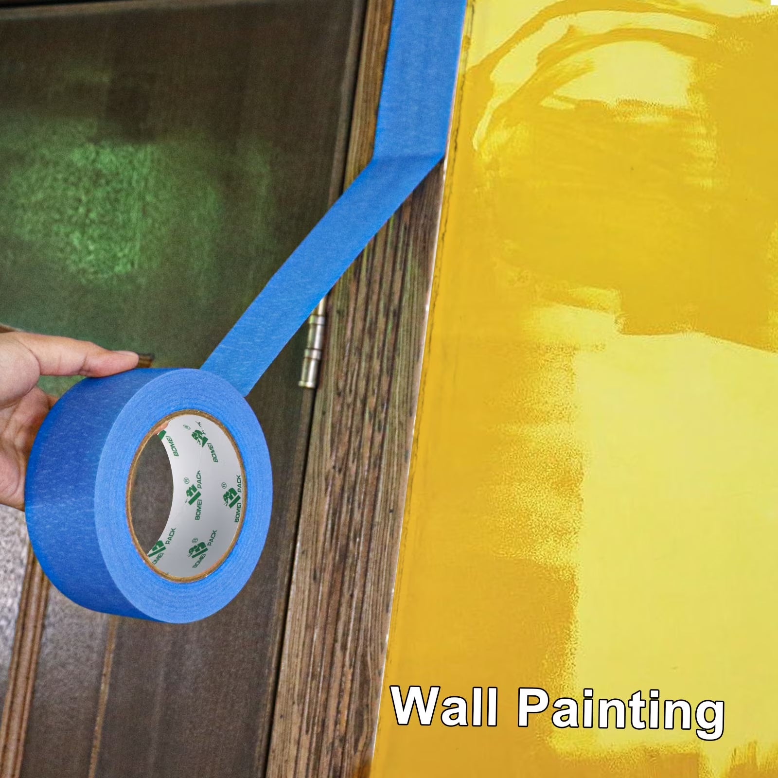 Blue Painters Tape 2 Inches X 55 Yards,Blue Masking Tape,3D Printing Tape for Painting, Crafts and DIY - Professional Grade Paint Tape, No Residue and Easy Removal
